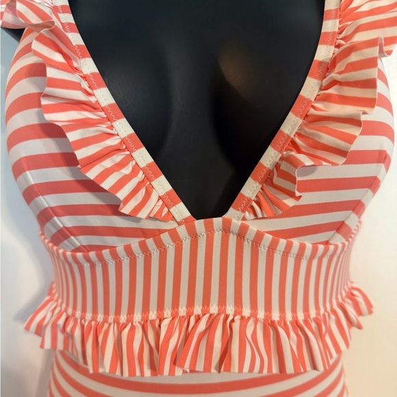 “J. CREW” Striped Ruffle Bathing Suit - Picture 8 of 16